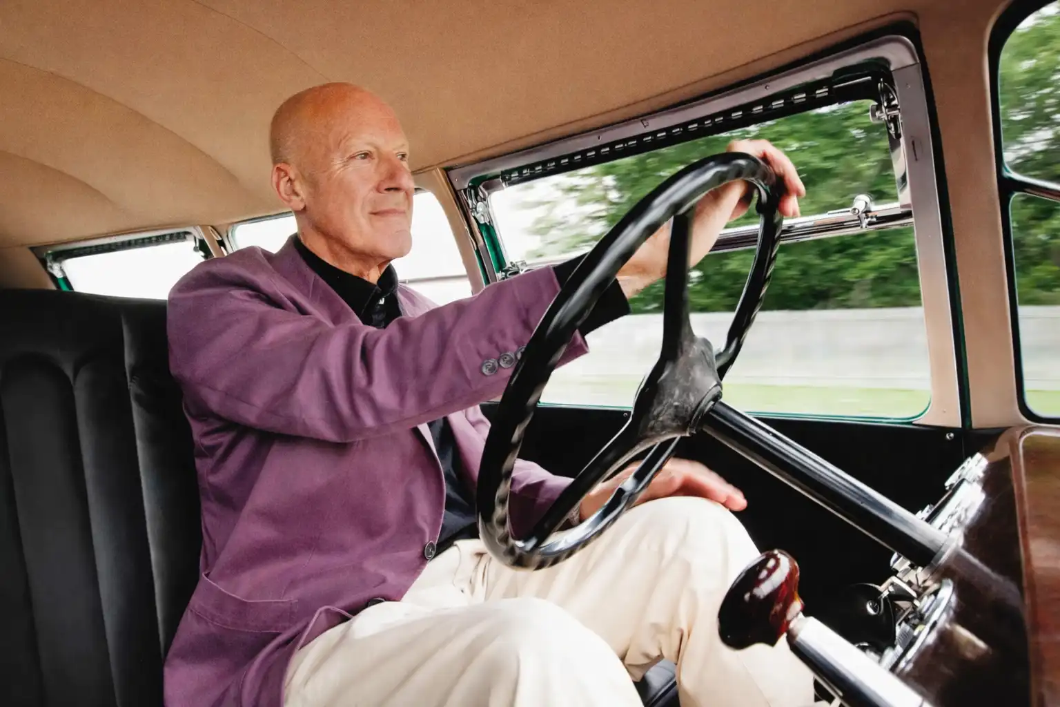 Driving the Recreated Buckminster Fuller Dymaxion Car